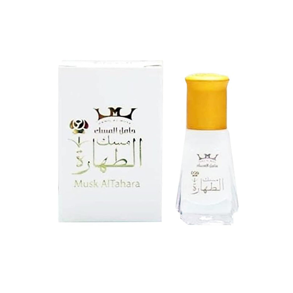 NileMarts Musk Al Tahara front bottle shot showing elegant packaging and compact 6ml size
