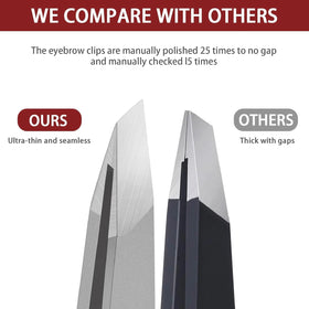 NILIYA tweezers on bathroom vanity in lifestyle setting for everyday grooming