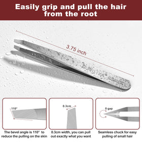 NILIYA ultra-fine 0.1mm tip close-up showing precise hair gripping