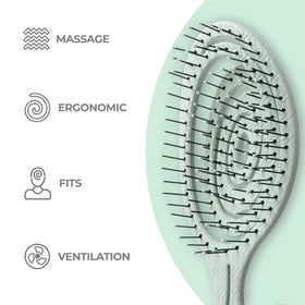 Ninabella bristle tip detail highlighting smooth ends that reduce breakage