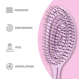 Ninabella bristle tip detail highlighting vegan synthetic bristles for gentle care