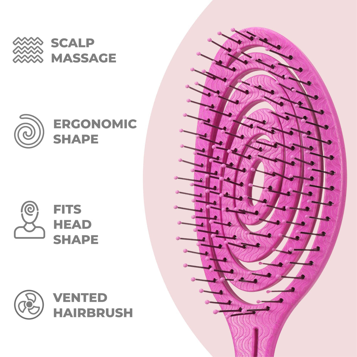 Ninabella ergonomic handle detail highlighting lightweight comfort and wrist support