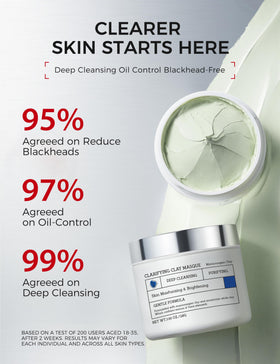 NING DERMOLOGIE mask drying on skin demonstrating balanced oil control
