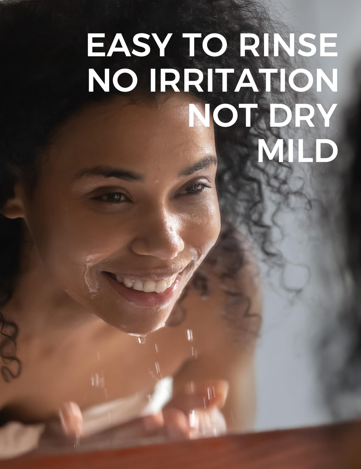 NING DERMOLOGIE rinsing mask off to reveal refreshed smoother skin