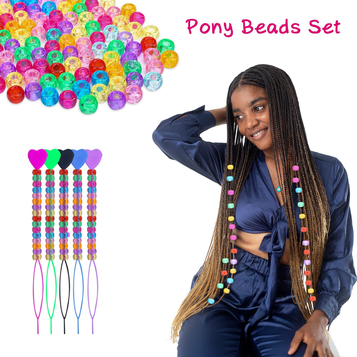 Ningrou elastic bands with beads showing durable bands for secure finishes