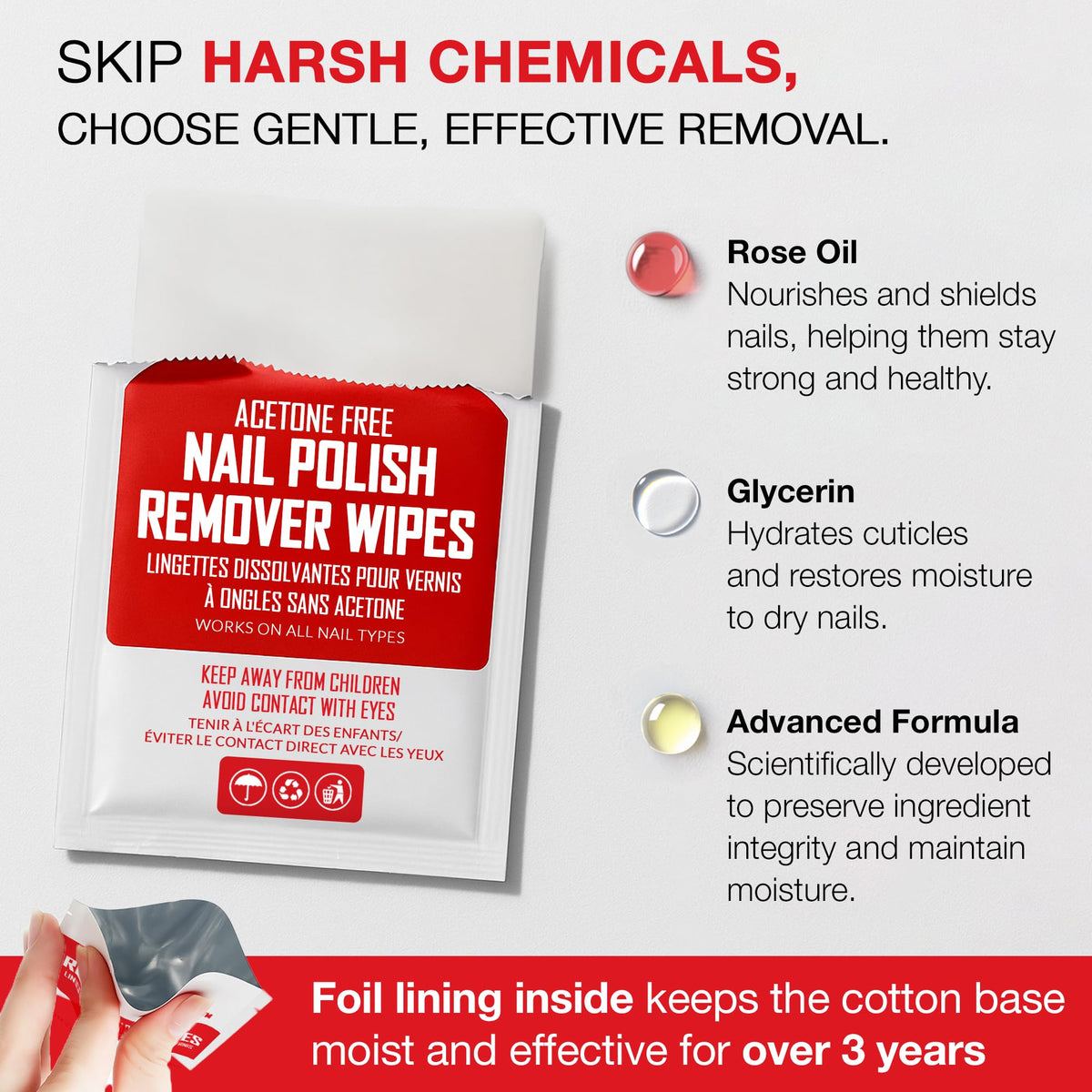NINJA QUEST close-up of wipe texture highlighting saturated, lint-free fabric for smooth removal