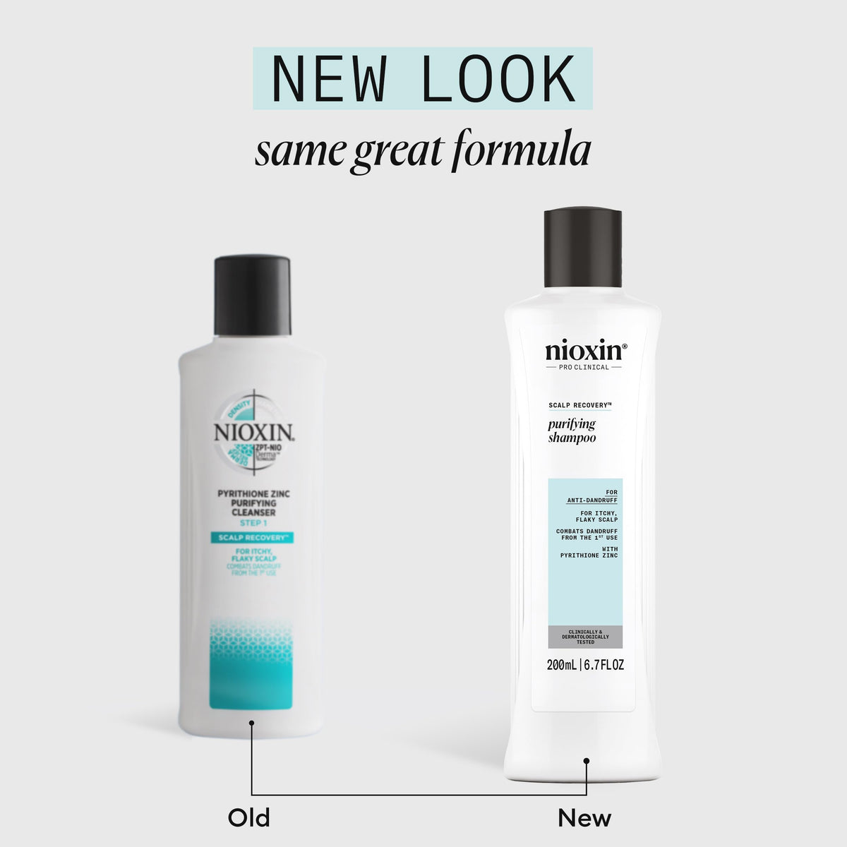 Nioxin back label with directions and active ingredients for clear use