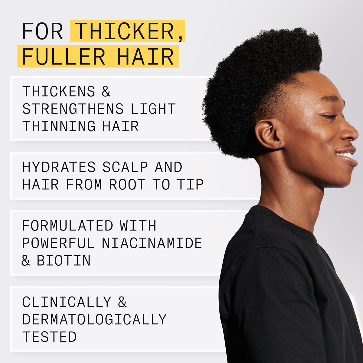 Nioxin bottle next to ruler showing 6.8 fl oz scale for size clarity