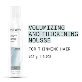 NIOXIN canister nozzle close-up illustrating easy dispensing