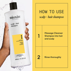 NIOXIN with conditioner paired to show complete system benefits