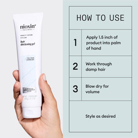 NIOXIN before and after scale comparison showing fuller-looking hair