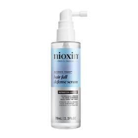 NIOXIN front packaging showing 2.3 fl oz bottle and branding benefit