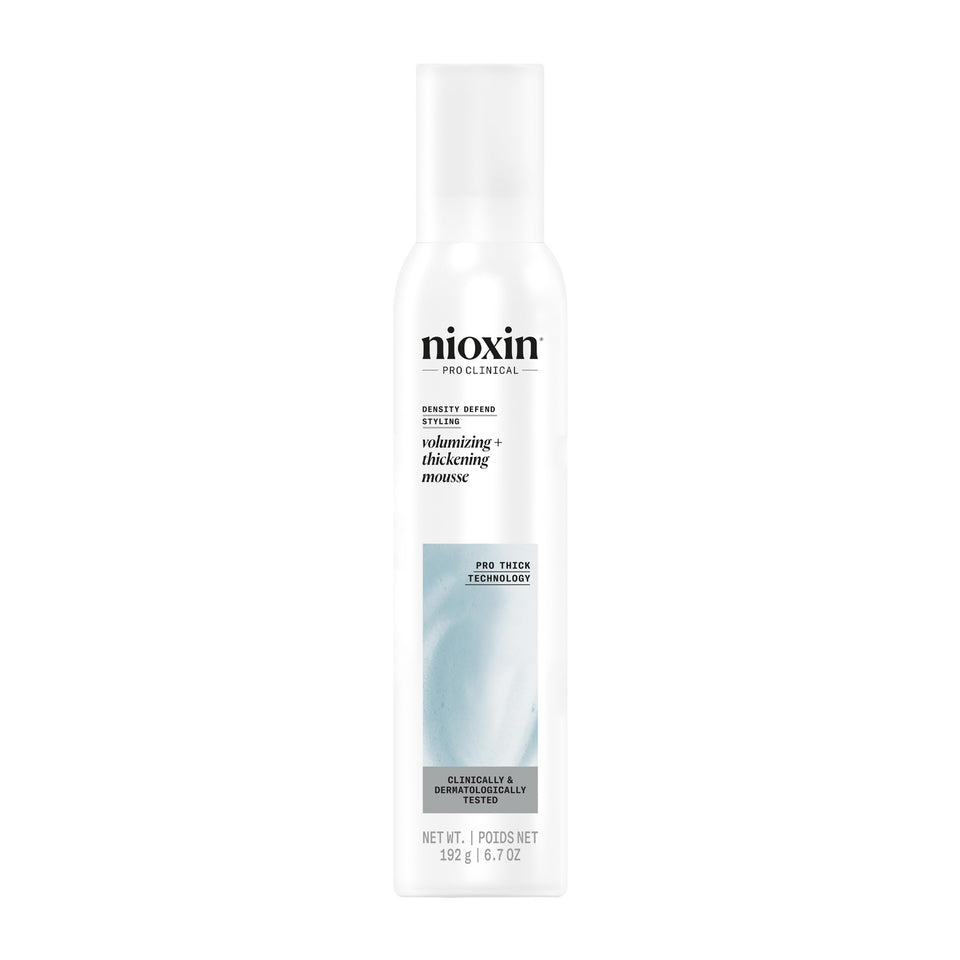 NIOXIN front packaging showing volume-defend mousse benefits