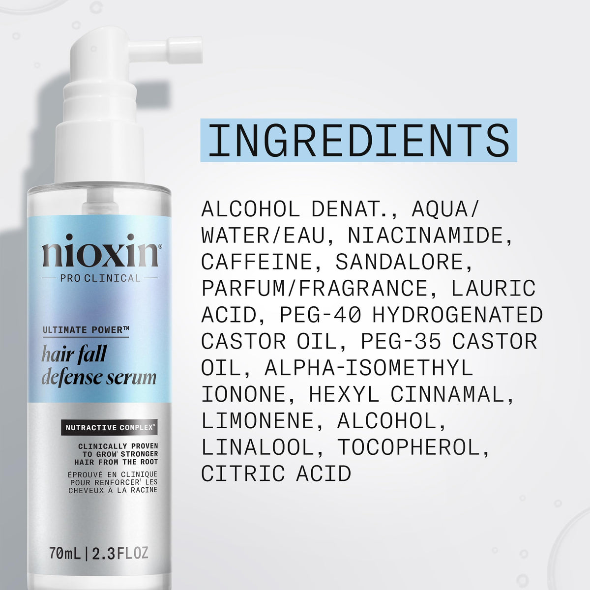 NIOXIN lifestyle before and after hair showing fuller-looking hair benefit