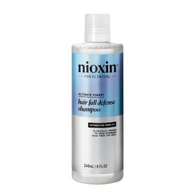NIOXIN front packaging showing bottle and branding, clear product identification benefit