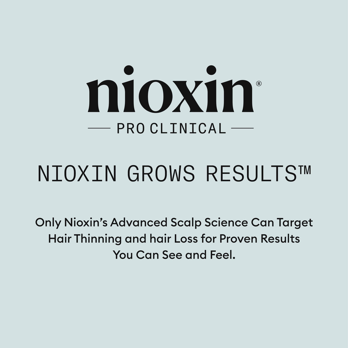 Nioxin with mint leaves to represent peppermint and wild mint leaf oils and a refreshing scent benefit