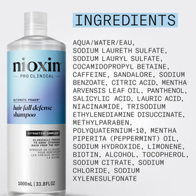 NIOXIN on bathroom shelf in lifestyle setting conveying daily routine benefit