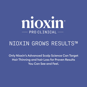 Nioxin conceptual before-and-after visualization showing fuller-looking hair outcome