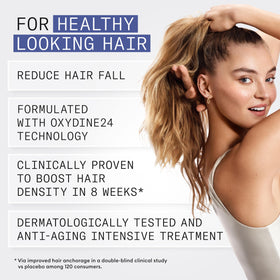 Nioxin ingredients label highlighting Nioxydine(24) antioxidants for scalp protection