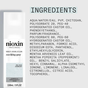 Nioxin bottle in hand for size comparison showing the travel-friendly 5.1 fl oz convenience