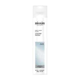 NIOXIN front packaging showing product and hold strength benefit