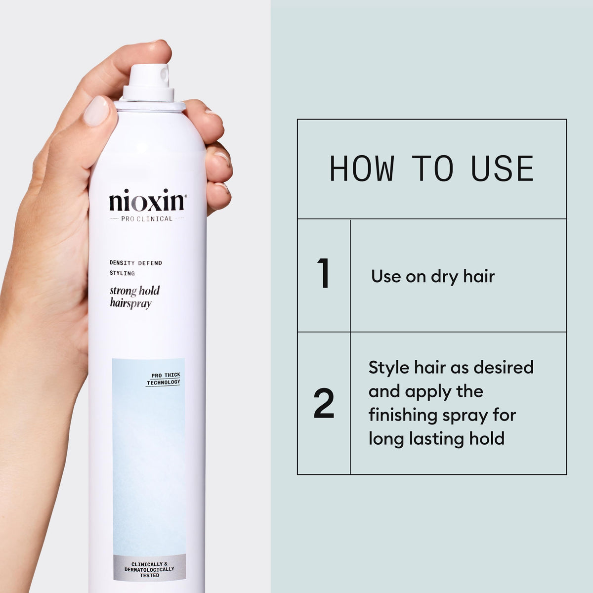 NIOXIN close-up of hair texture showing natural movement and shine