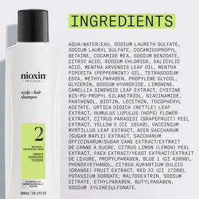 Nioxin before and after visual demonstrating fuller hair appearance when used consistently