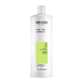 nioxin front bottle showing product and size for easy identification and shelf benefit