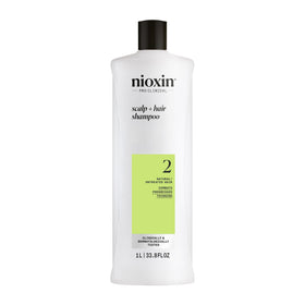NIOXIN system 2 front bottle showing product and volume for clear identification and confidence