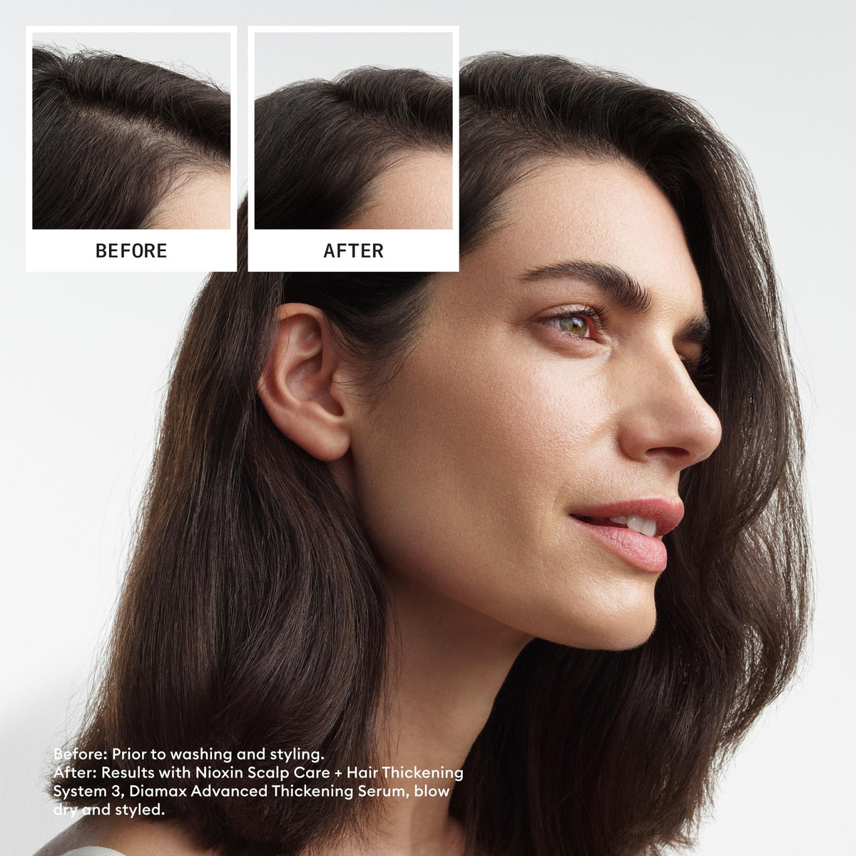 Nioxin back label with ingredients and usage directions for consumer clarity