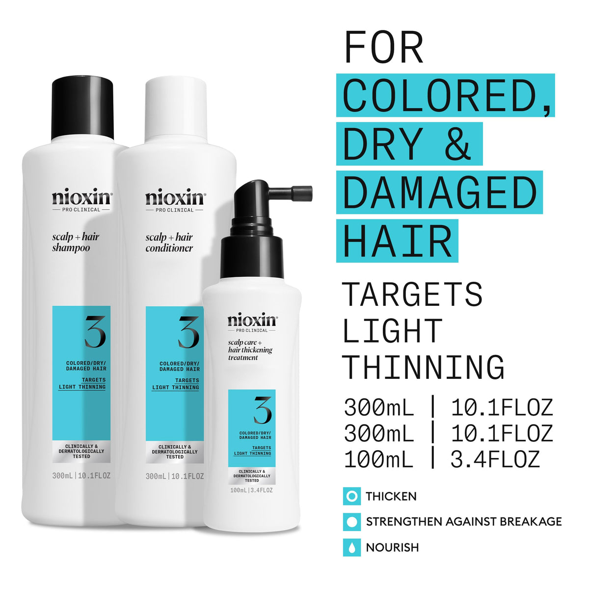 NIOXIN conditioner texture on hand to show hydration and protection