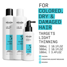 NIOXIN conditioner texture on hand to show hydration and protection