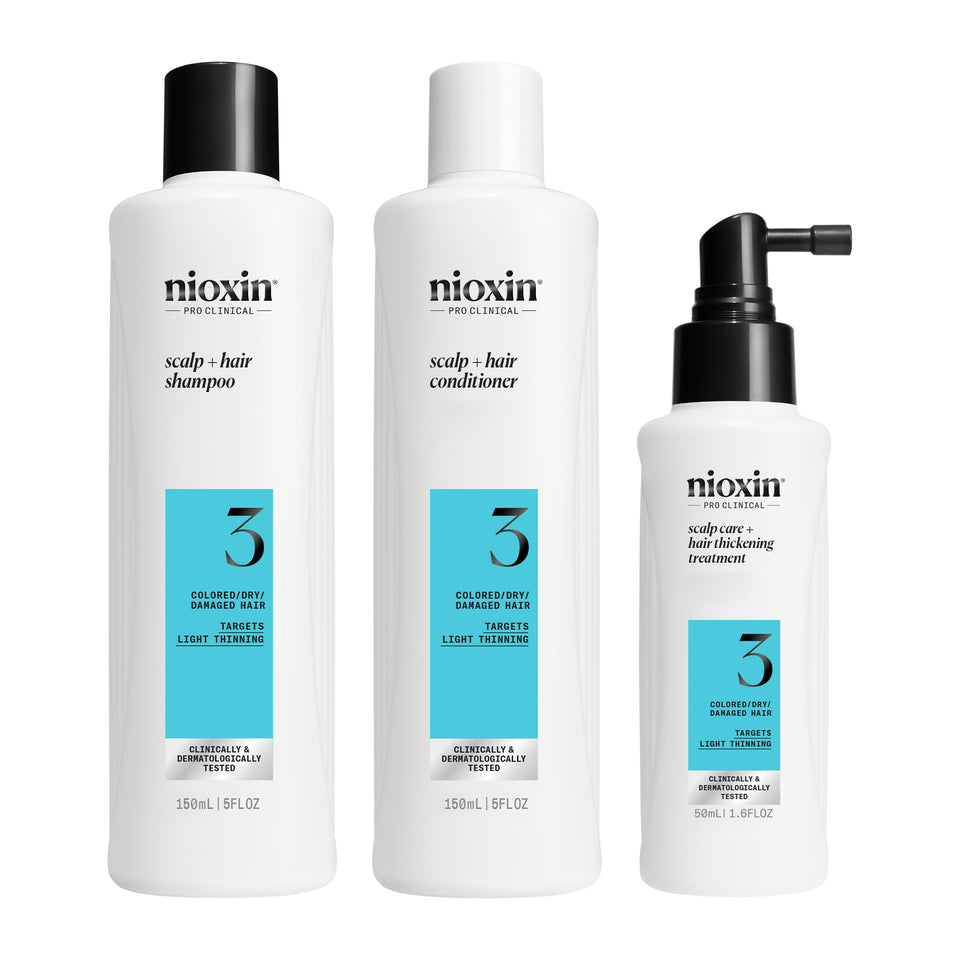 NIOXIN front packaging showing System 3 kit and benefits