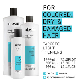 NIOXIN pump dispensing shampoo foam for easy application and coverage