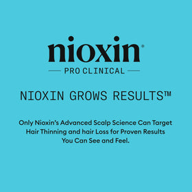 NIOXIN bottle in stylist hands during salon application for professional results