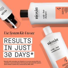 Nioxin System 4 conditioner cream texture close-up showing lightweight hydration