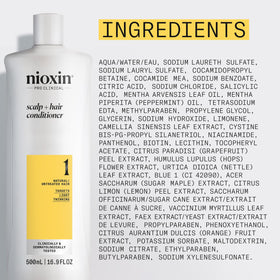 Nioxin system 1 graphic highlighting BioAMP technology for strength