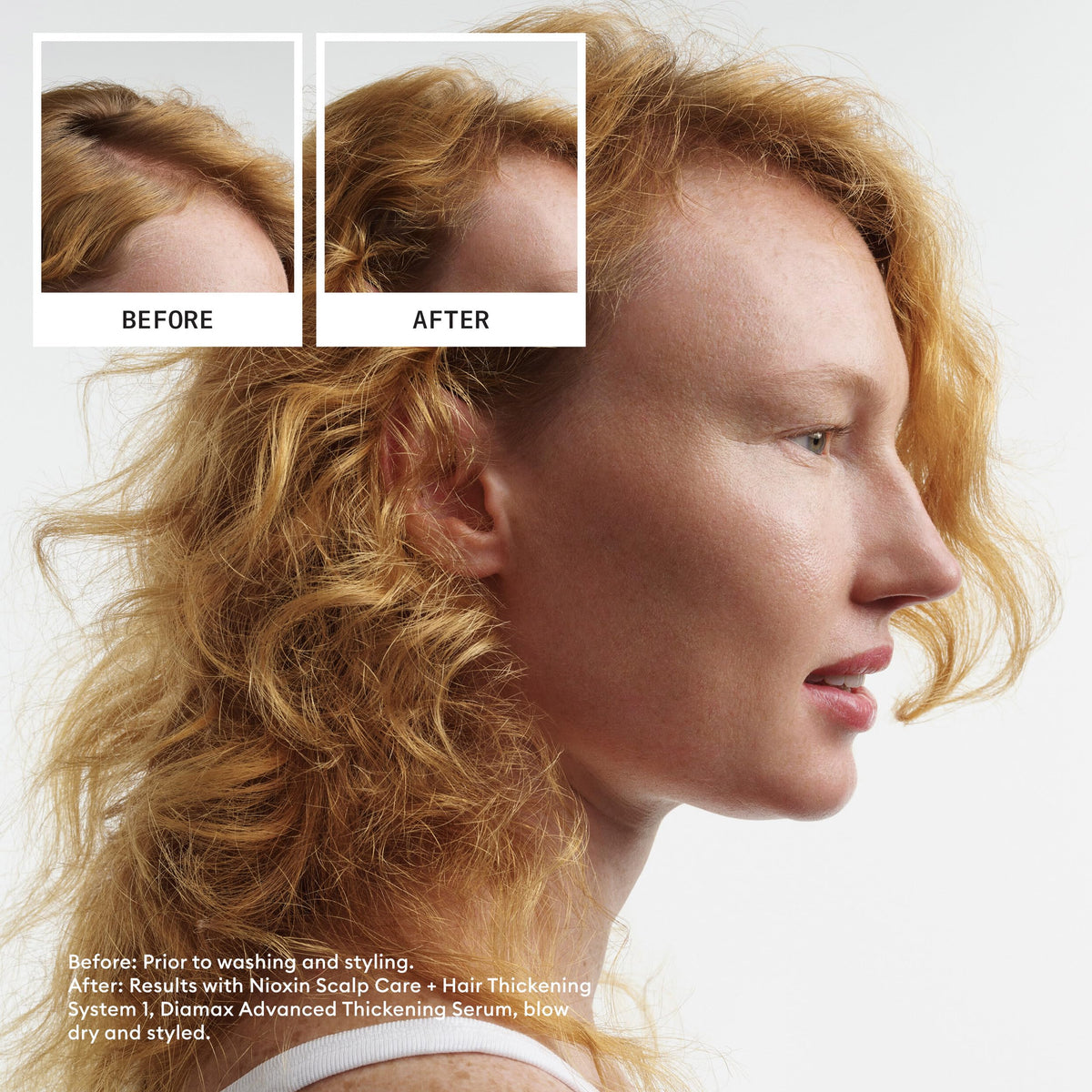 Nioxin pump dispensing shampoo for easy daily application benefit