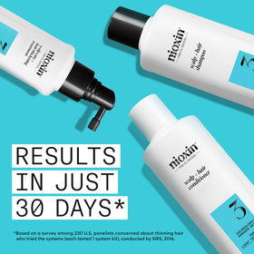 NIOXIN thickening treatment bottle detail with easy-apply tip