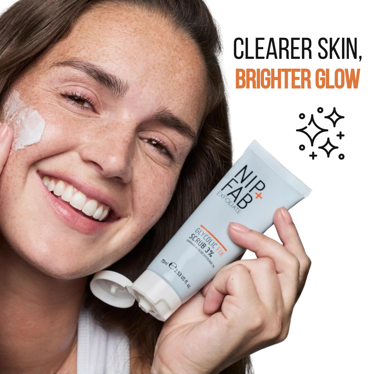 Nip+Fab ingredient card highlighting glycolic and salicylic benefits
