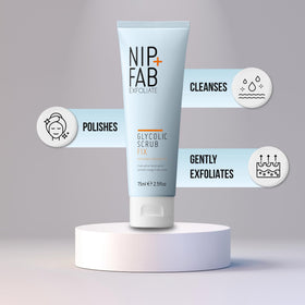 Nip+Fab tube next to a coin for scale highlighting 2.5 fl oz size