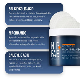 Nip+Fab pad in hand illustrating size and single-use convenience