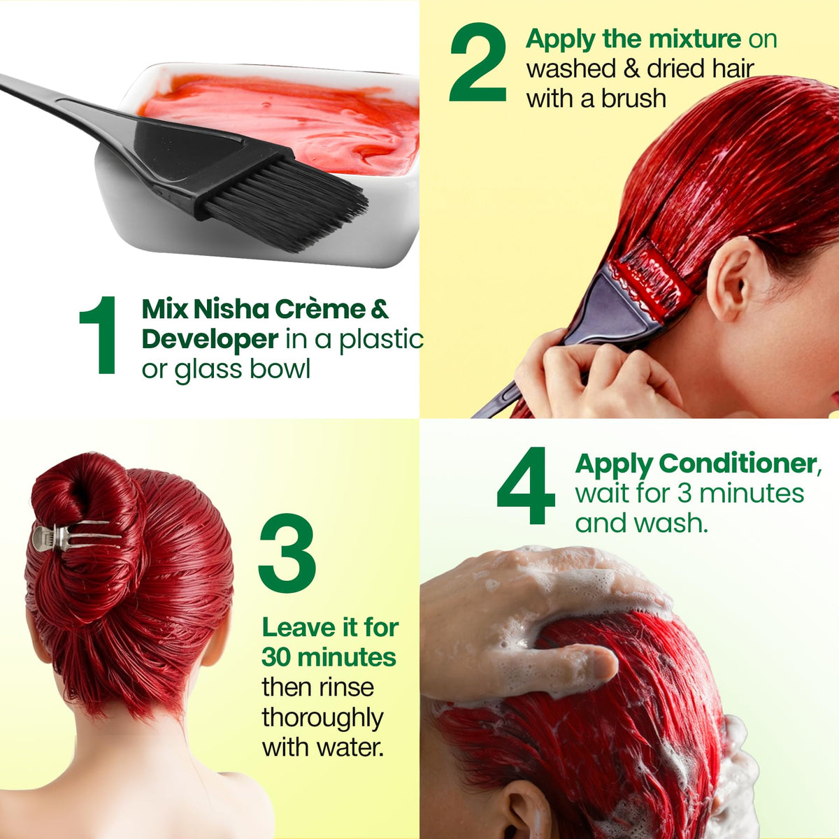 Nisha gloves and tools ready for safer, cleaner application at home