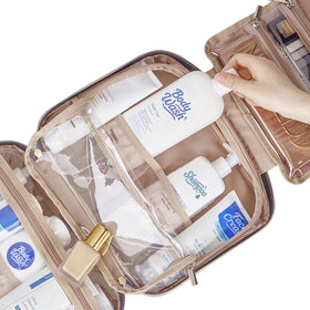NISHEL packed with full-size shampoo and conditioner for longer trips