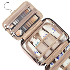 NISHEL elastic pocket closeup holding brushes and bottles to prevent spills