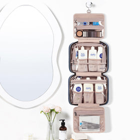 NISHEL interior open compartments displaying four sections and elastic pockets for quick access