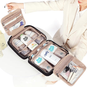 NISHEL open interior with four compartments for neat travel packing benefit