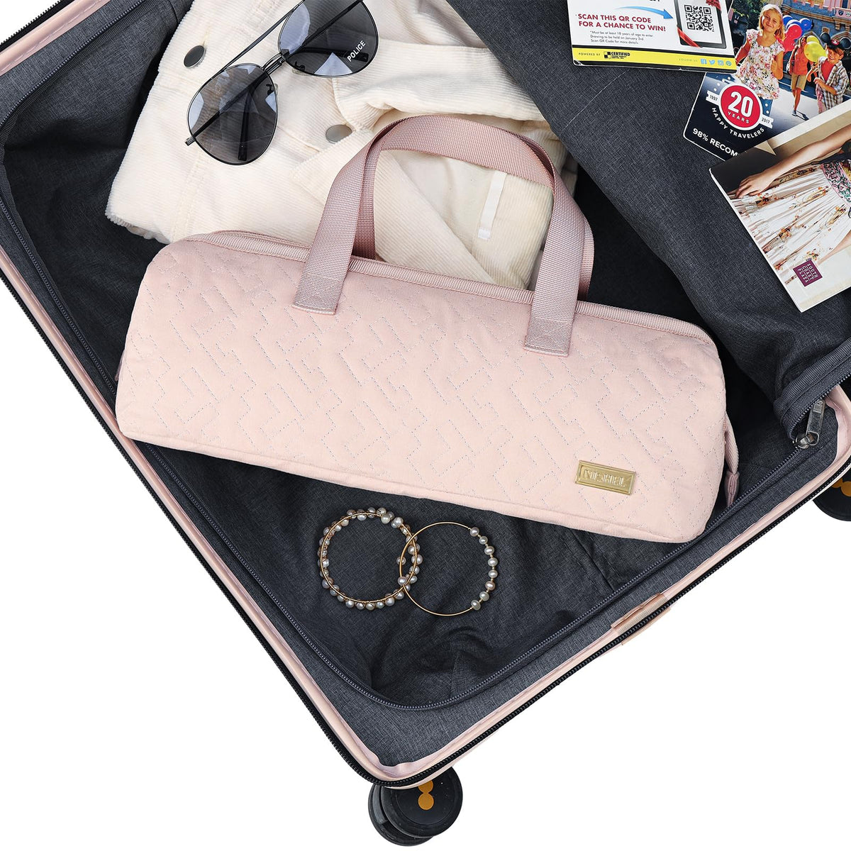 NISHEL zipper and double-handle detail for durability and comfortable carry
