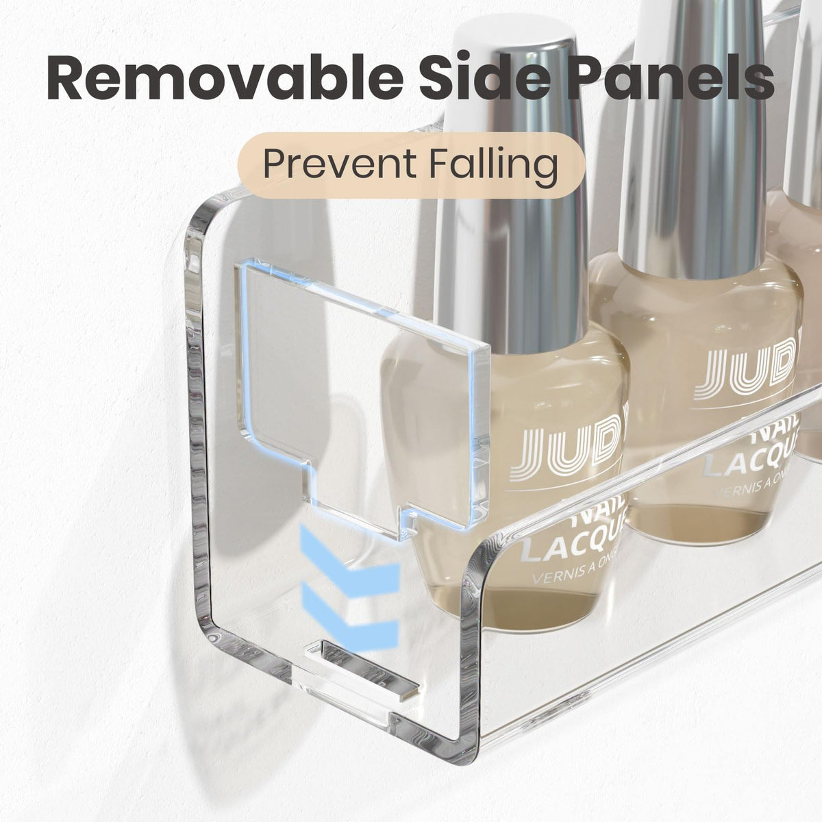 NIUBEE close-up of removable anti-slip end insert preventing bottle sliding