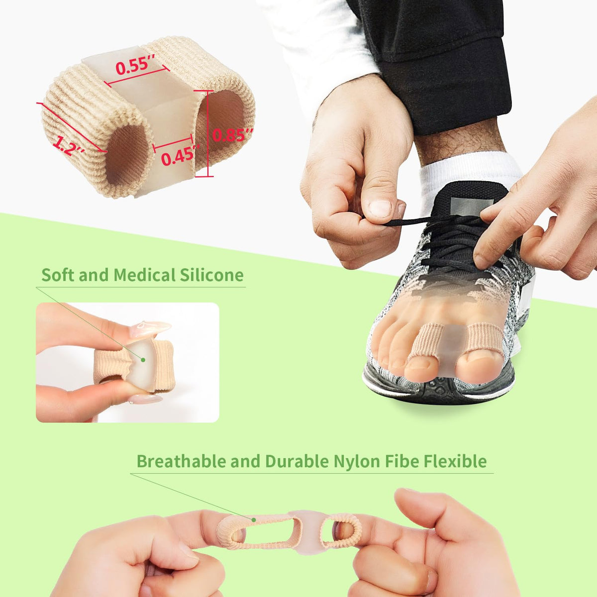 Niupiour close-up silicone texture highlighting soft cushioning